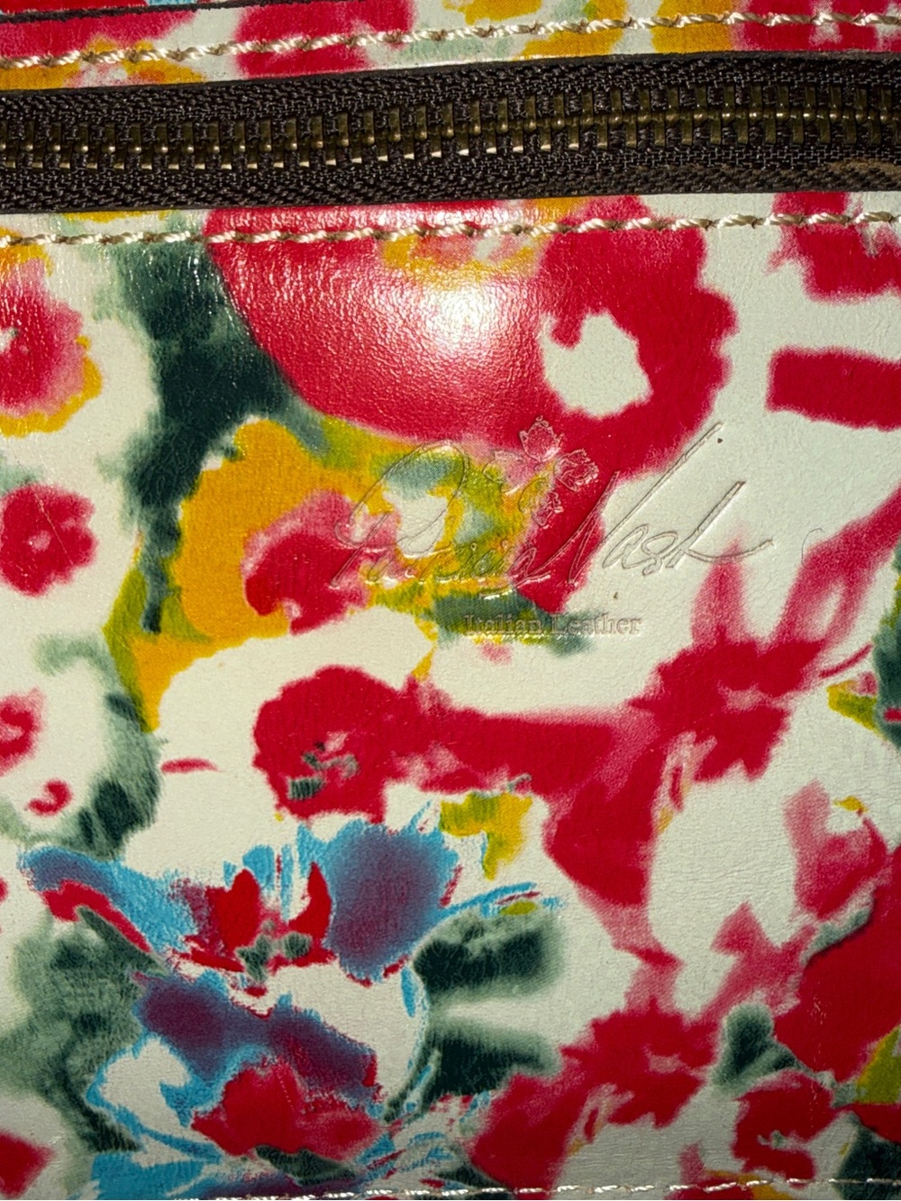 Patricia Nash Floral Envelope Clutch in Cream, Pink, Red, Green, Blue - Picture 6 of 7